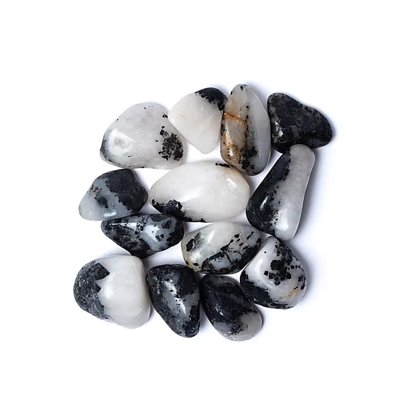 Tourmaline quartz A quality tumbled stones