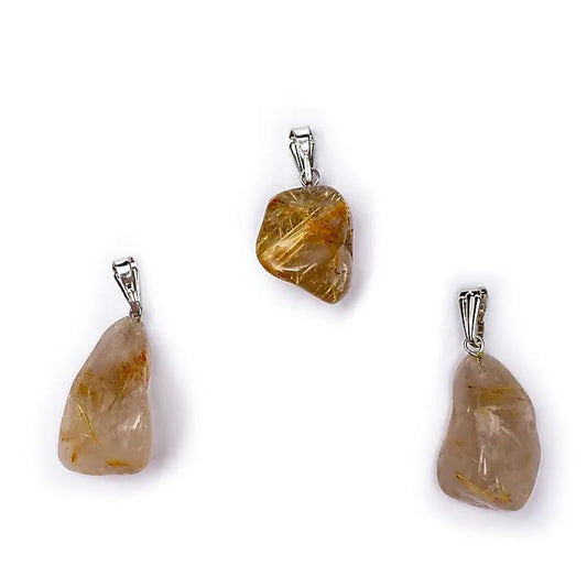 Pendentif Quartz rutile avec crochet