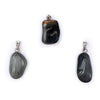 Cat's eye gemstone pendant pin drilled