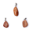 Feldspar gemstone pendant pin drilled