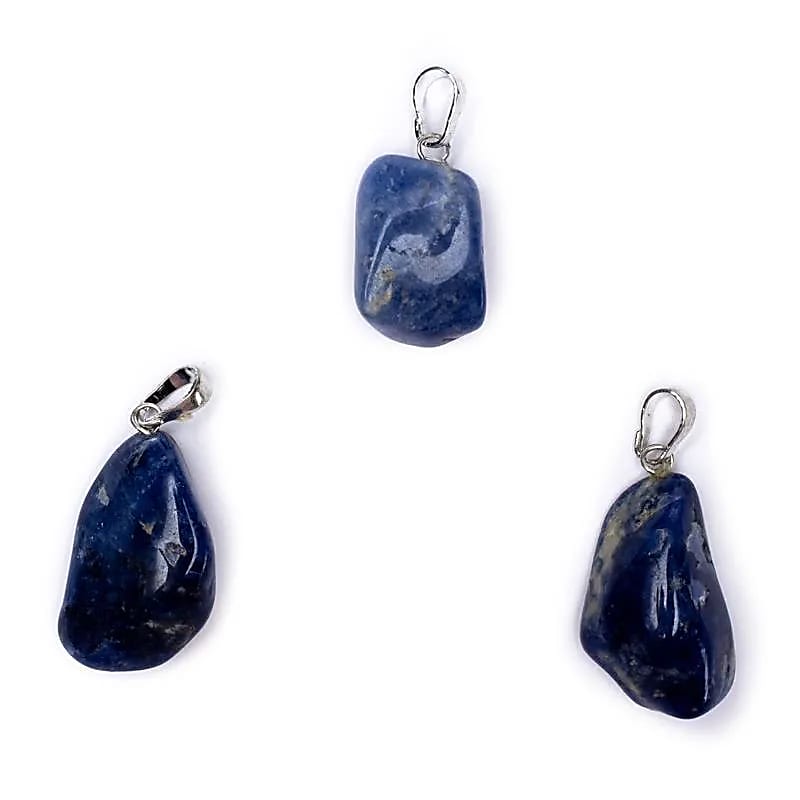 Broche pendentif Sodalite percée