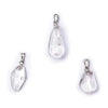 Rock crystal gemstone pendant pin drilled