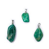 Amazonite gemstone pendant pin drilled
