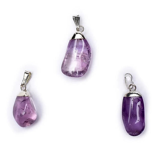 Pendentif améthyste monture en métal