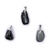 Cat's eye gemstone pendant pin drilled cap
