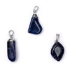 Sodalite gemstone pendant pin drilled cap