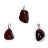 Mahogany obsidian gemstone pendant pin drilled