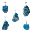 Apatite gemstone pendant pin drilled