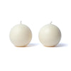 Ball candle off white unscented
