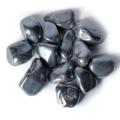 Hematite tumbled stones A quality thumb