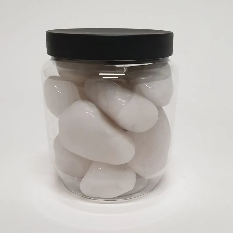 Milky quartz tumbled stones A quality
