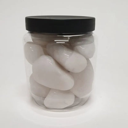 Milky quartz tumbled stones A quality wholesale thumb