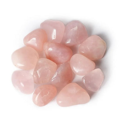 Rose quartz tumbled stones A quality thumb