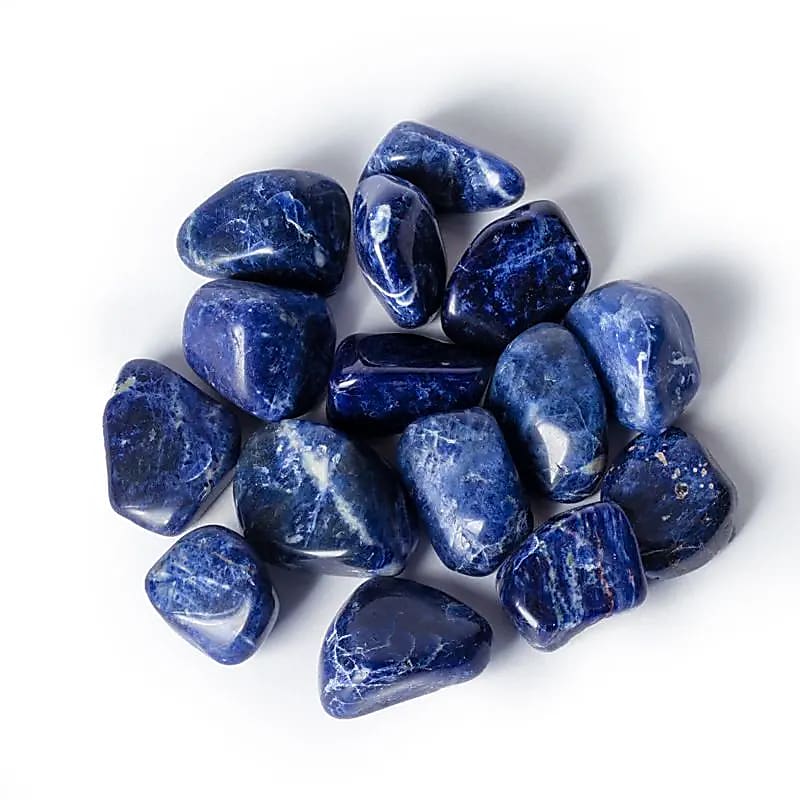 Sodalite tumbled stones A quality