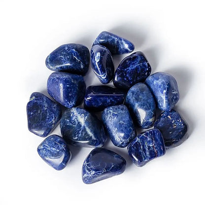 Sodalite tumbled stones A quality thumb