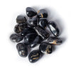 Black onyx tumbled stones A quality