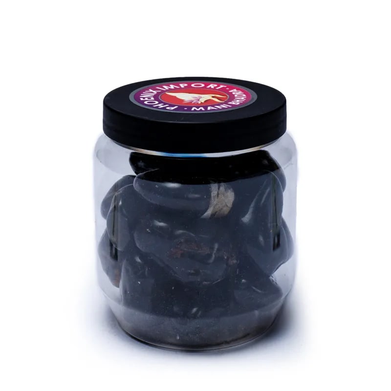 Black onyx tumbled stones A quality