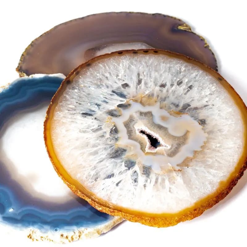 Agaat schijf naturel