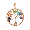Pendentif chakra arbre de vie laiton couleur cuivre