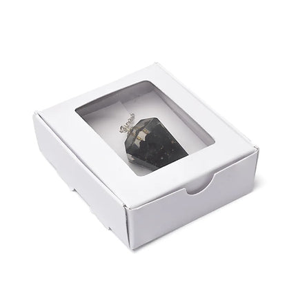 Orgone pendolo Tormalina nera sfaccettata appuntito all’ingrosso thumb