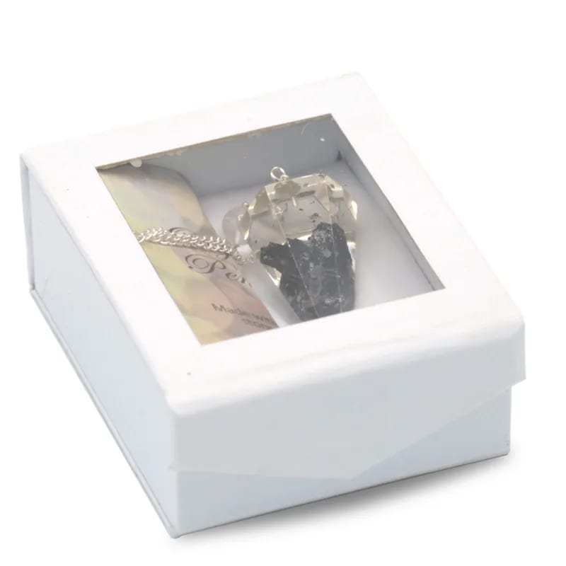 Orgone pendolo Tormalina nera sfaccettata appuntito Minerale