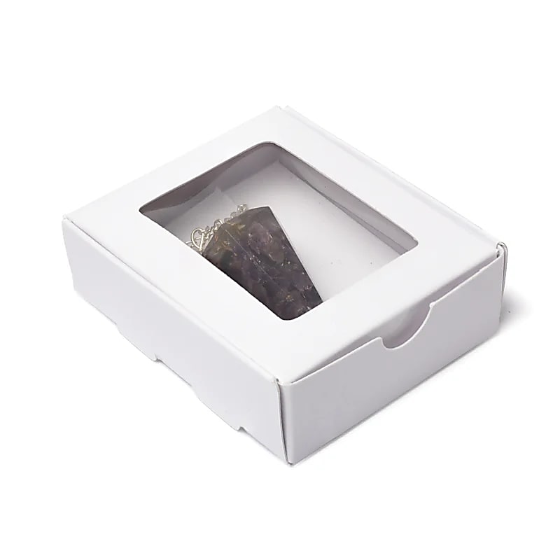 Orgonite Pendule Améthyste pointe à facette de gros