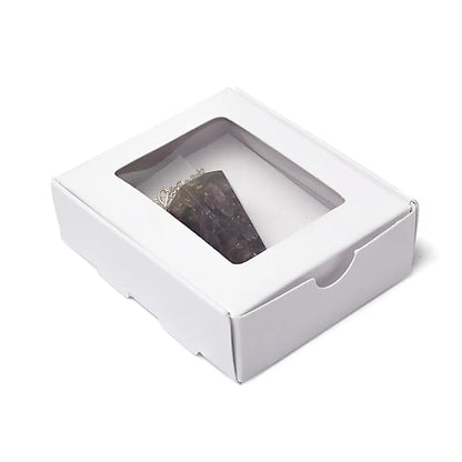 Orgonite Pendule Améthyste pointe à facette de gros thumb