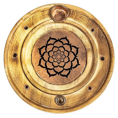 Brûleur de bâtons d'encens & cônes Lotus mandala thumb