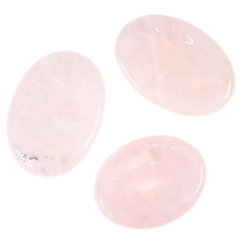 Piedras para el pulgar de cuarzo rosa