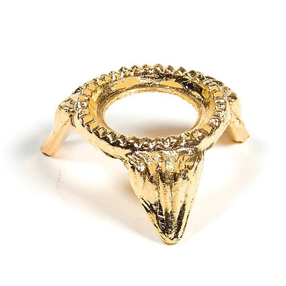 Soporte de esfera de cristal color oro thumb