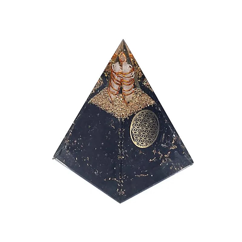 Orgonit Pyramide Turmalin Blume des Lebens