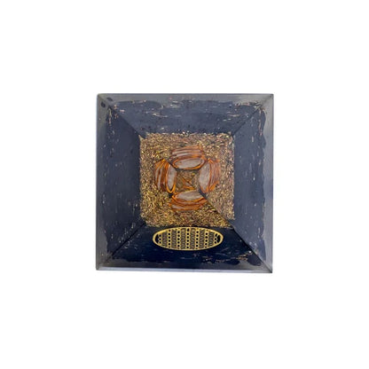 Orgonit Pyramide Turmalin Blume des Lebens kaufen thumb