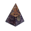 Orgonite Pyramide améthyste fleur de vie