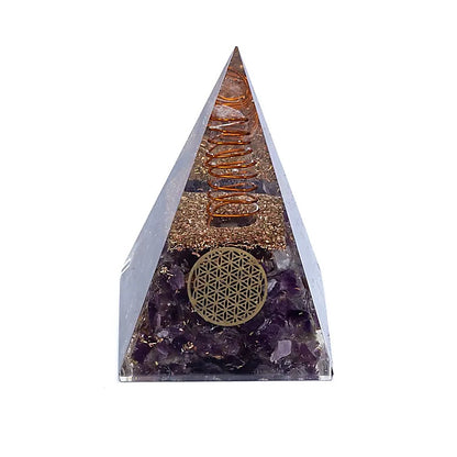 Orgonit Pyramide Amethyst Blume des Lebens großhandel thumb
