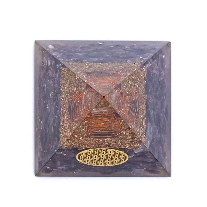 Orgonit Pyramide Amethyst Blume des Lebens kaufen