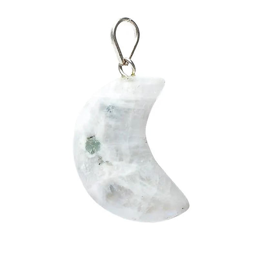 Pendentif en Pierre de Lune en forme de lune