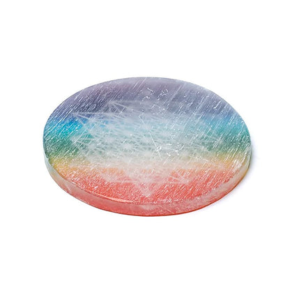 Posavasos de selenita Tetraedro de 64 estrellas Selenita thumb