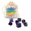 Amethyst sacred geometry 7-piece set