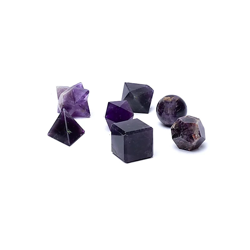 Amethyst sacred geometry 7-piece set wholesale