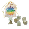 Aventurine sacred geometry 7-piece set