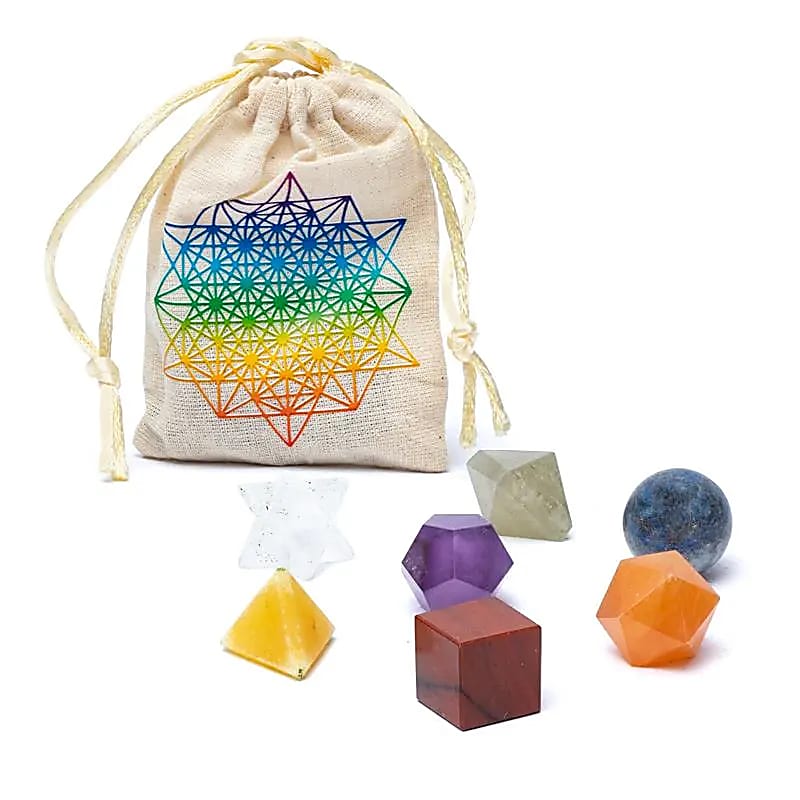 Chakra sacred geometry 7-piece set