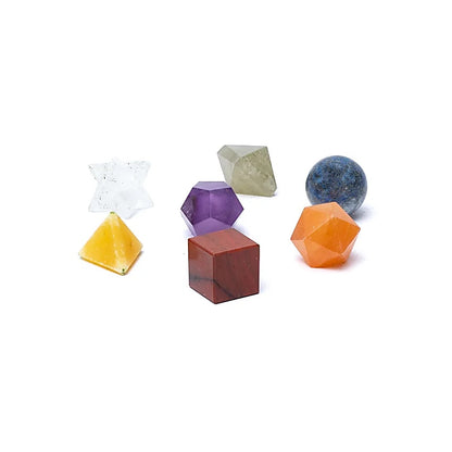 Chakra sacred geometry 7-piece set wholesale thumb