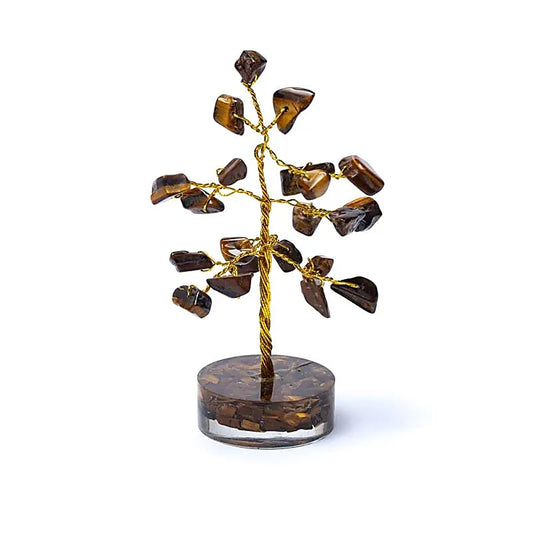 Arbre de pierres précieuses en Oeil du Tigre