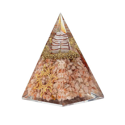 Orgonit Pyramiden Sonnenstein mit Sonnensymbol großhandel thumb