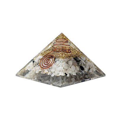 Buy Orgonite pyramid moonstone with moon symbol thumb
