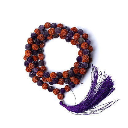 Mala rudraksha / amethyst wholesale thumb