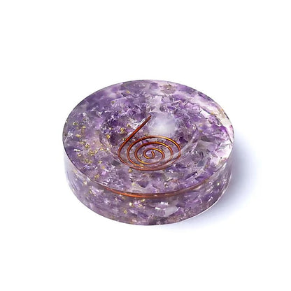 Orgonite supporto per sfere con ametista thumb