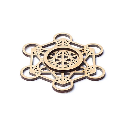 Edelsteenbol houder Metatron's kubus thumb