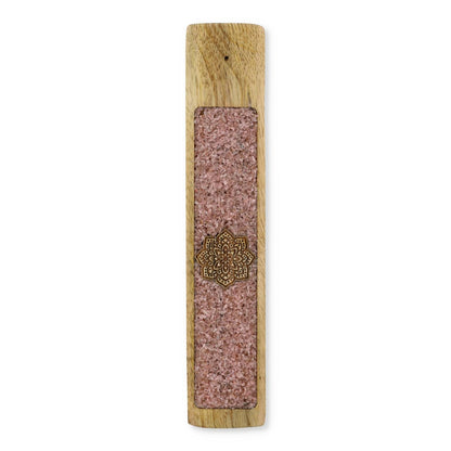 Comprar Portainciensos Mandala cuarzo rosa madera de mango thumb
