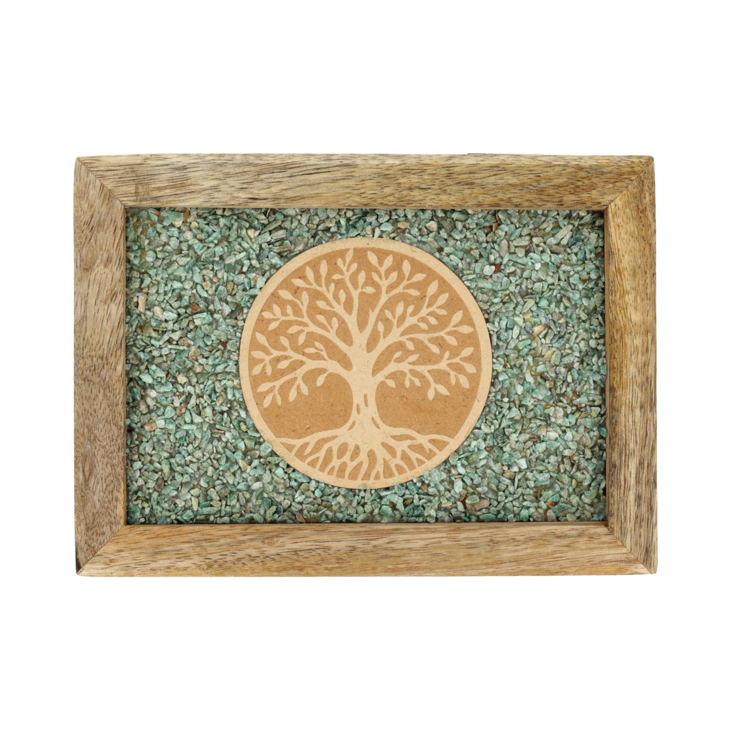 Comprar Caja joyero tarot Árbol de la vida amazonita madera de mango